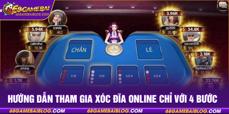 Hướng dẫn tham gia xóc đĩa online chỉ với 4 bước