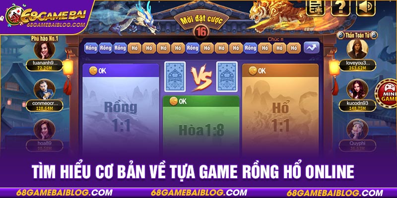 Tìm hiểu cơ bản về tựa game rồng hổ online 